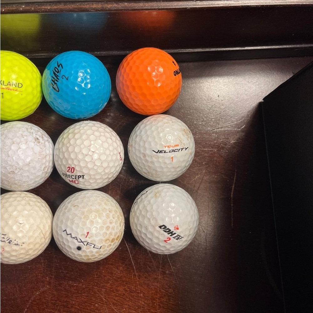 34 Random Assortment Golf Balls Multicolored And … - image 5
